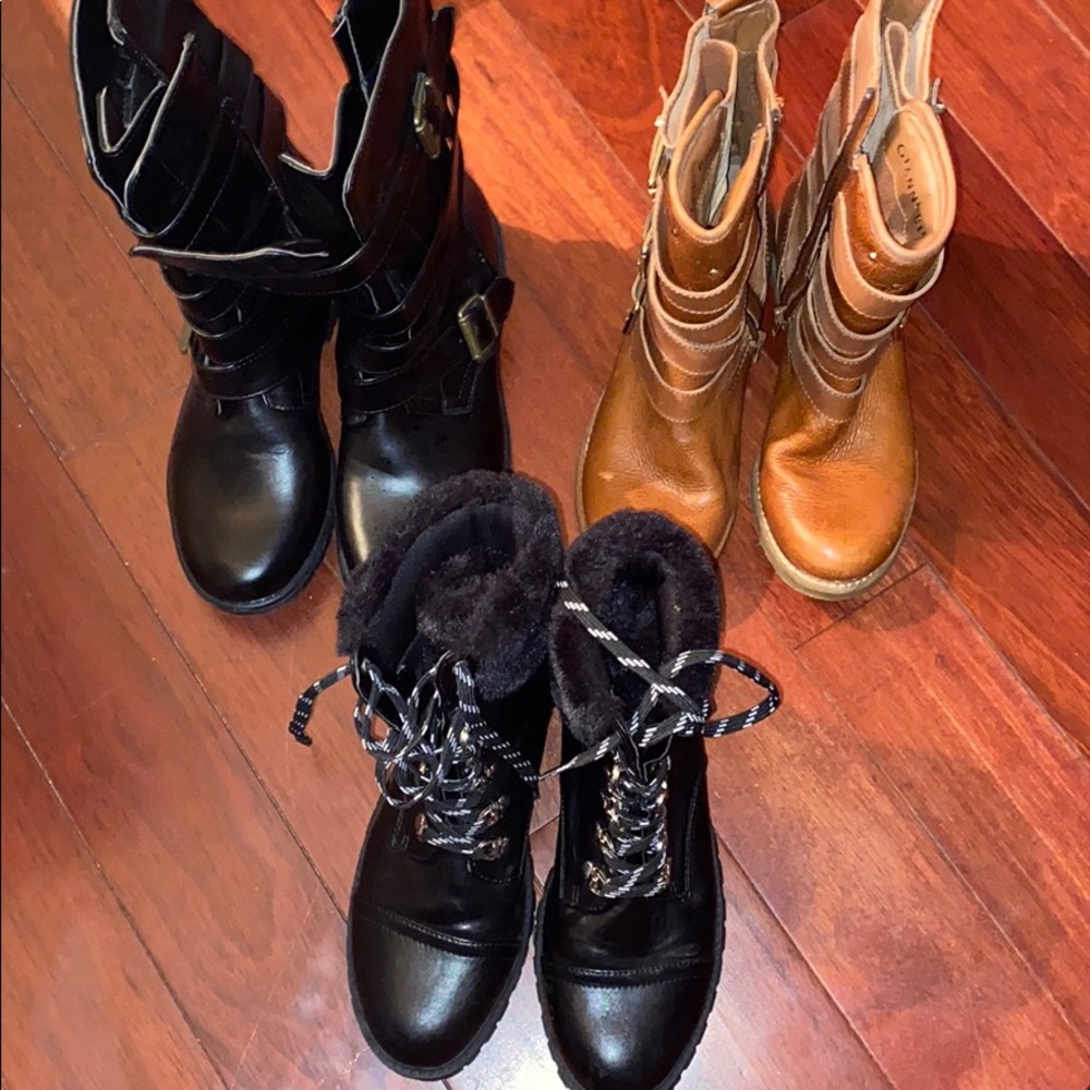 3 pairs of boots bundle